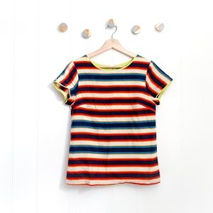 Pin + Larkin Striped Short Sleeve Top